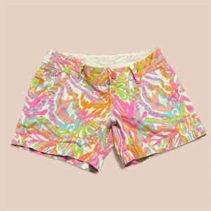 Lilly Pulitzer Callahan Shorts | Tidal Wave Pans Garden - Size 00
